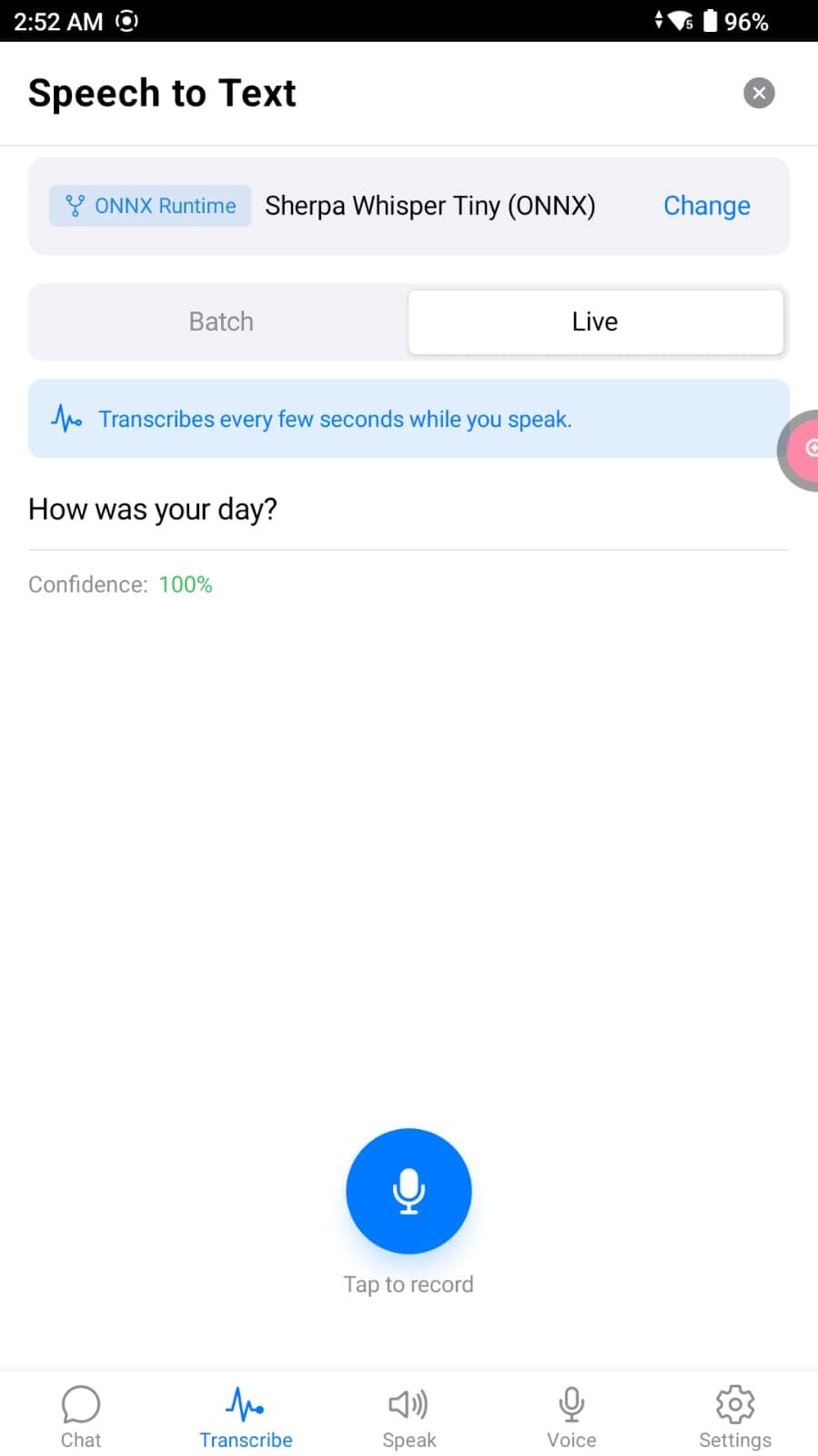 Speech-to-text on Android