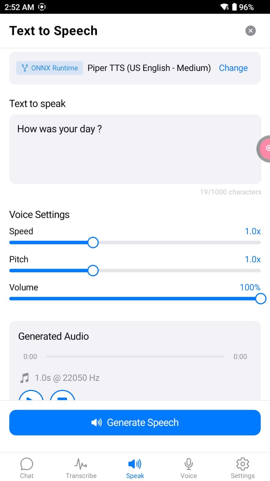 Text-to-speech on Android